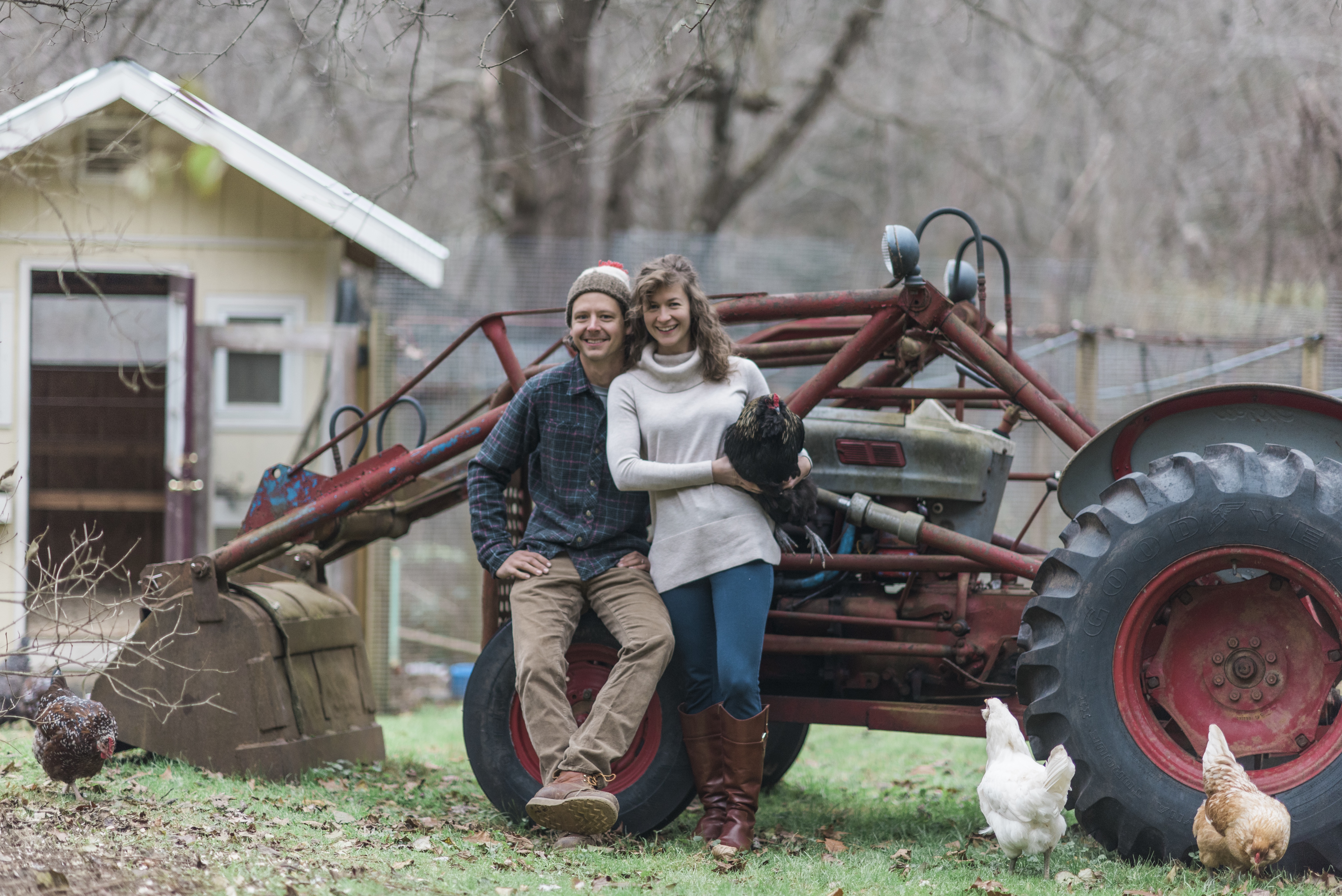tractor holding lucy